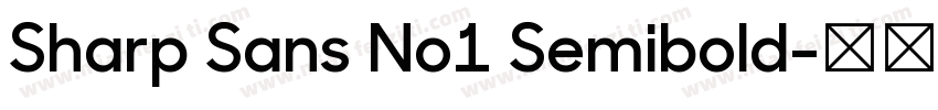 Sharp Sans No1 Semibold字体转换